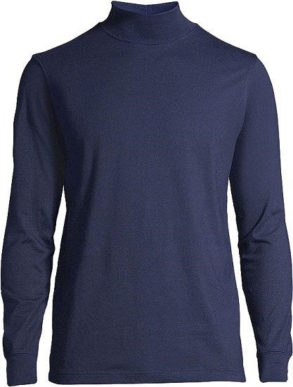 mens Long Sleeve  Mockneck